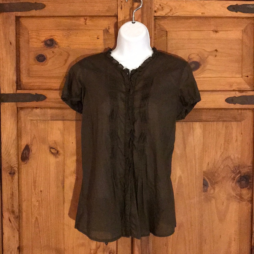 Eddie Bauer Ruffled Blouse